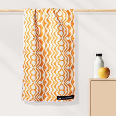 Sunset Waves - Serviette ultra-légère pour les activités de plein air et la randonnée