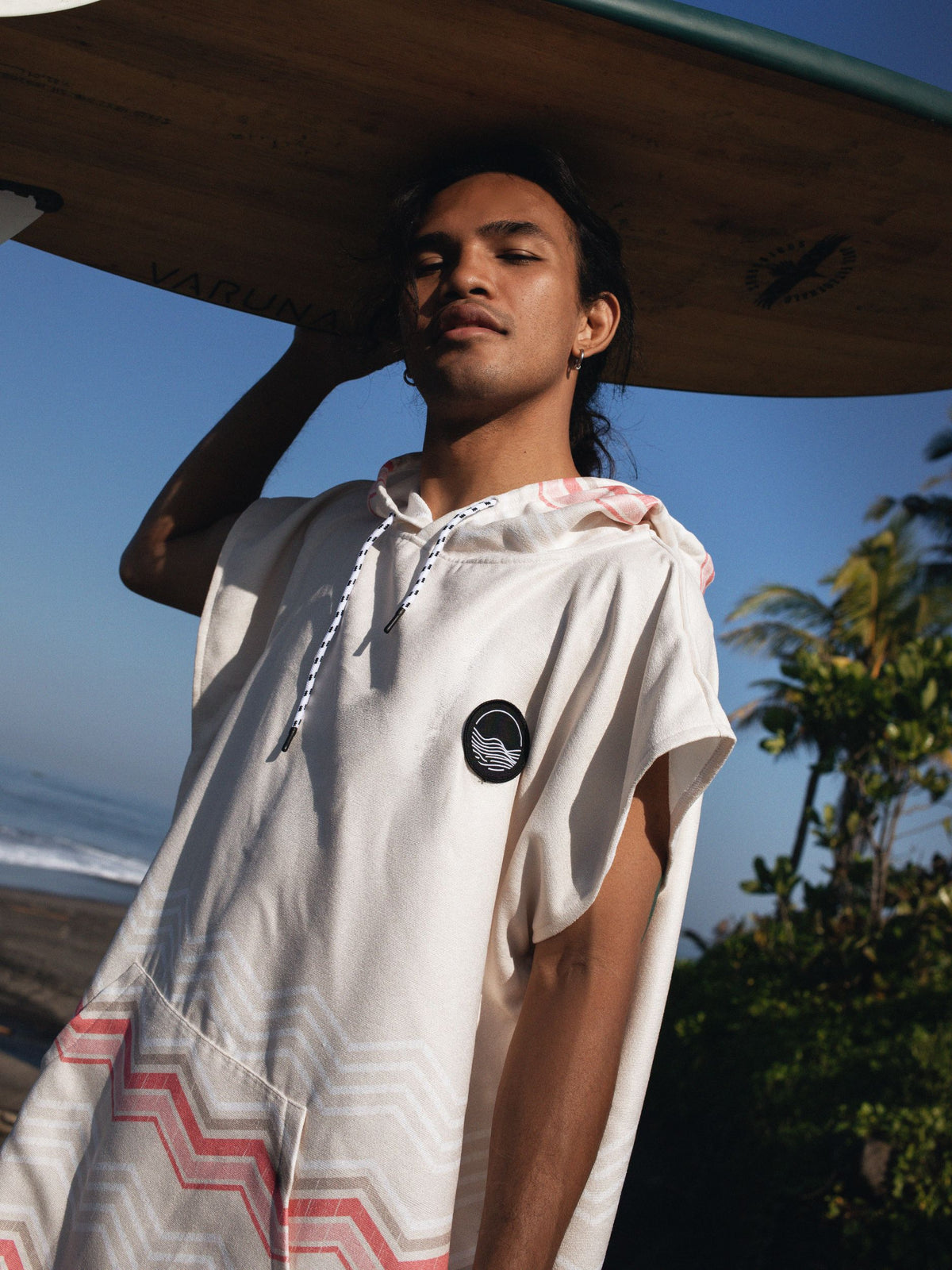 Surf-Poncho  - für Frauen & Männer - aus schnelltrocknender und leichter Mikrofaser - Soft Horizon