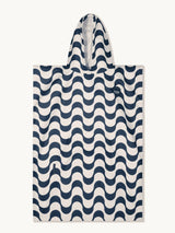 Badeponcho für Kinder (120cm - 150cm) - sanft zur Haut & extra schnell wieder trocken - aus Premium Mikrofaser - Copacabana - (ca. 6 - 12 Jahre) - woodsandwaves.co