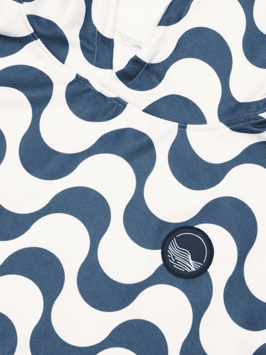 Badeponcho für Kinder (120cm - 150cm) - sanft zur Haut & extra schnell wieder trocken - aus Premium Mikrofaser - Copacabana - (ca. 6 - 12 Jahre) - woodsandwaves.co