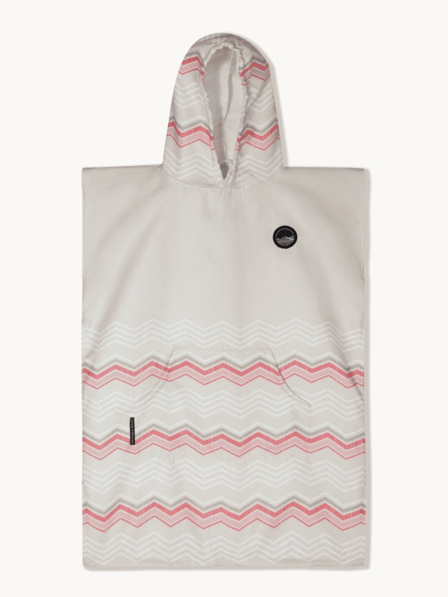 Badeponcho für Kinder (120cm - 150cm) - sanft zur Haut & extra schnell wieder trocken - aus Premium Mikrofaser - Soft Horizon - (ca. 6 - 12 Jahre) - woodsandwaves.co