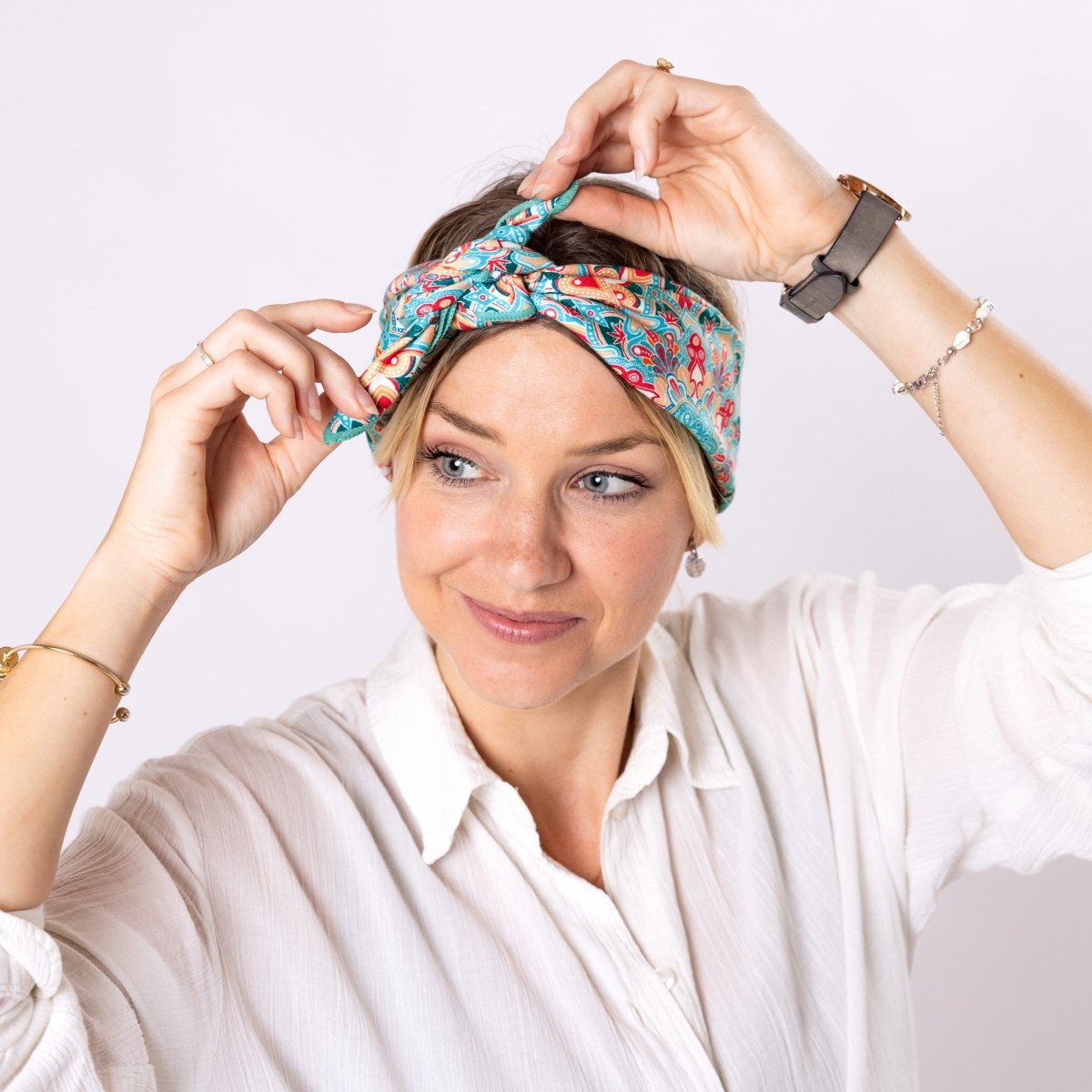 Breezy Blooms - Bandana - Handtuch | Outdoor - Allrounder & Kopfbedeckung - woodsandwaves.co