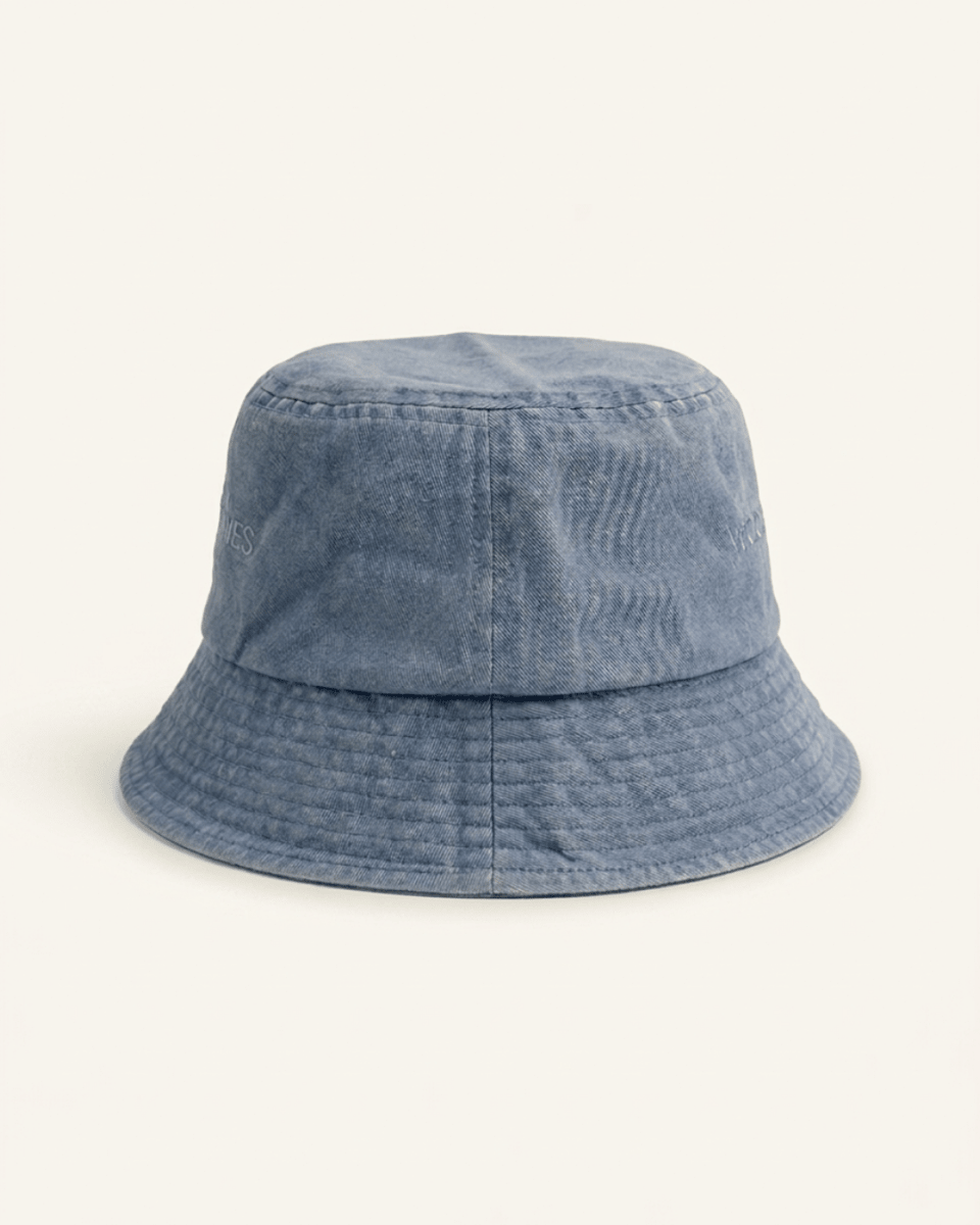 Bucket Hat - Fischerhut in Premium Baumwolle (Airy Blue) - hoher UV - Schutz - robust & nachhaltig - woodsandwaves.co