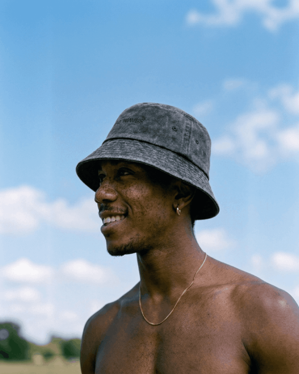 Bucket Hat - Fischerhut in Premium Baumwolle (Graphite) - hoher UV - Schutz - robust & nachhaltig - woodsandwaves.co
