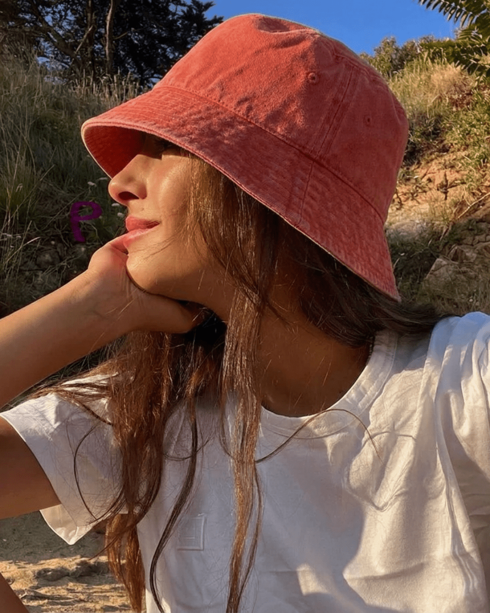 Bucket Hat - Fischerhut in Premium Baumwolle (Red Dune) - hoher UV - Schutz - robust & nachhaltig - woodsandwaves.co