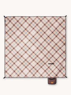 Golden Fields - Picknick- und Stranddecke (isoliert) 200 x 200 cm - XXL Picknickmatte aus recyceltem PET - wasserdicht und wärmend