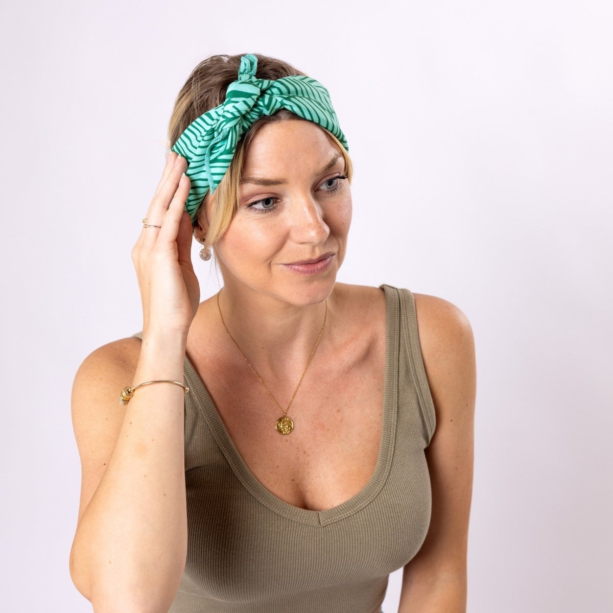 Green Garden - Bandana - Handtuch | Outdoor - Allrounder & Kopfbedeckung - woodsandwaves.co