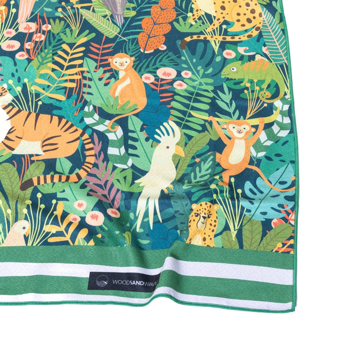 Jungle Tales - Strandtuch für Kinder - schadstofffrei & sanft zur Haut - woodsandwaves.co