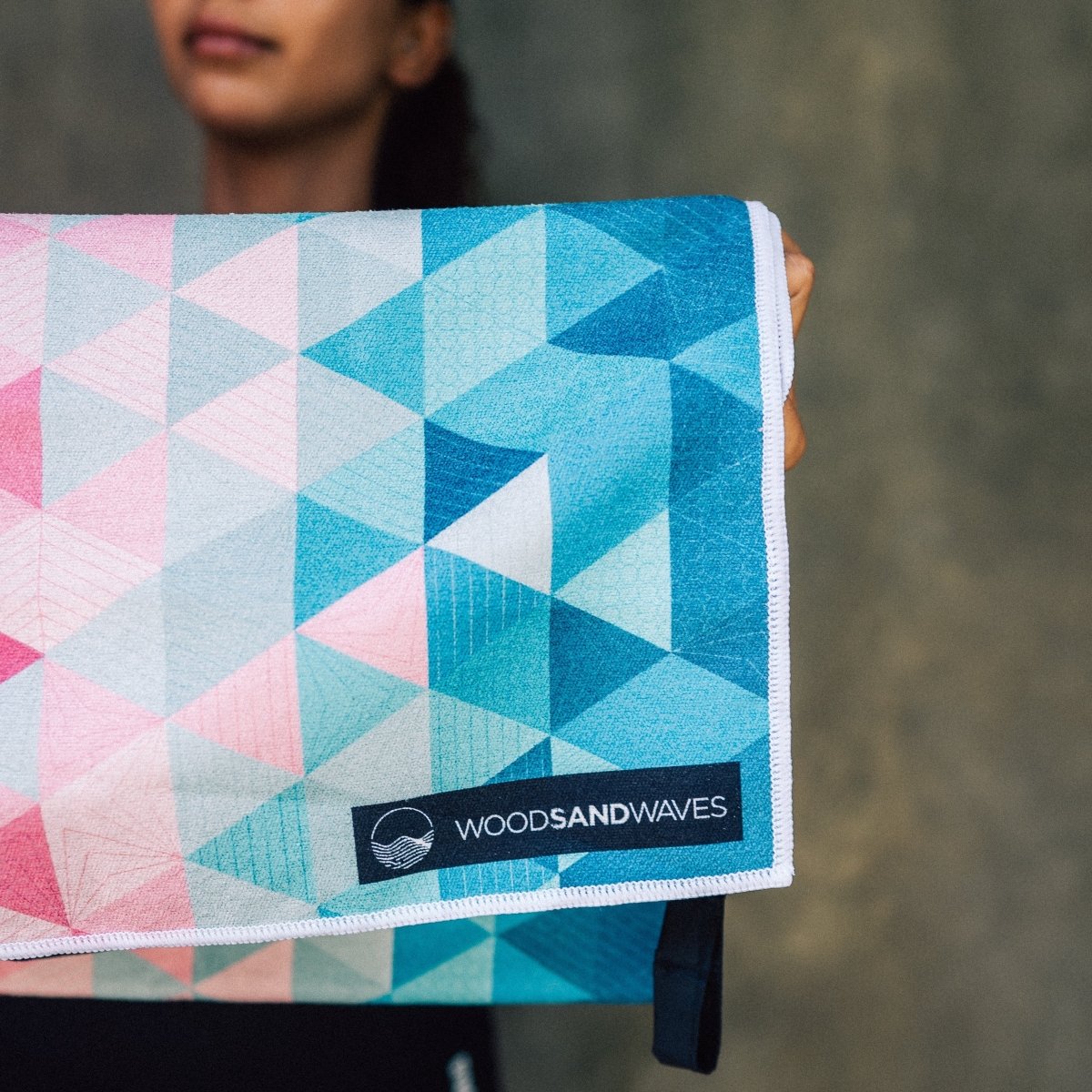 Kaleidoscope - Sporthandtuch mit Magnet & Zipper - Tasche - woodsandwaves.co