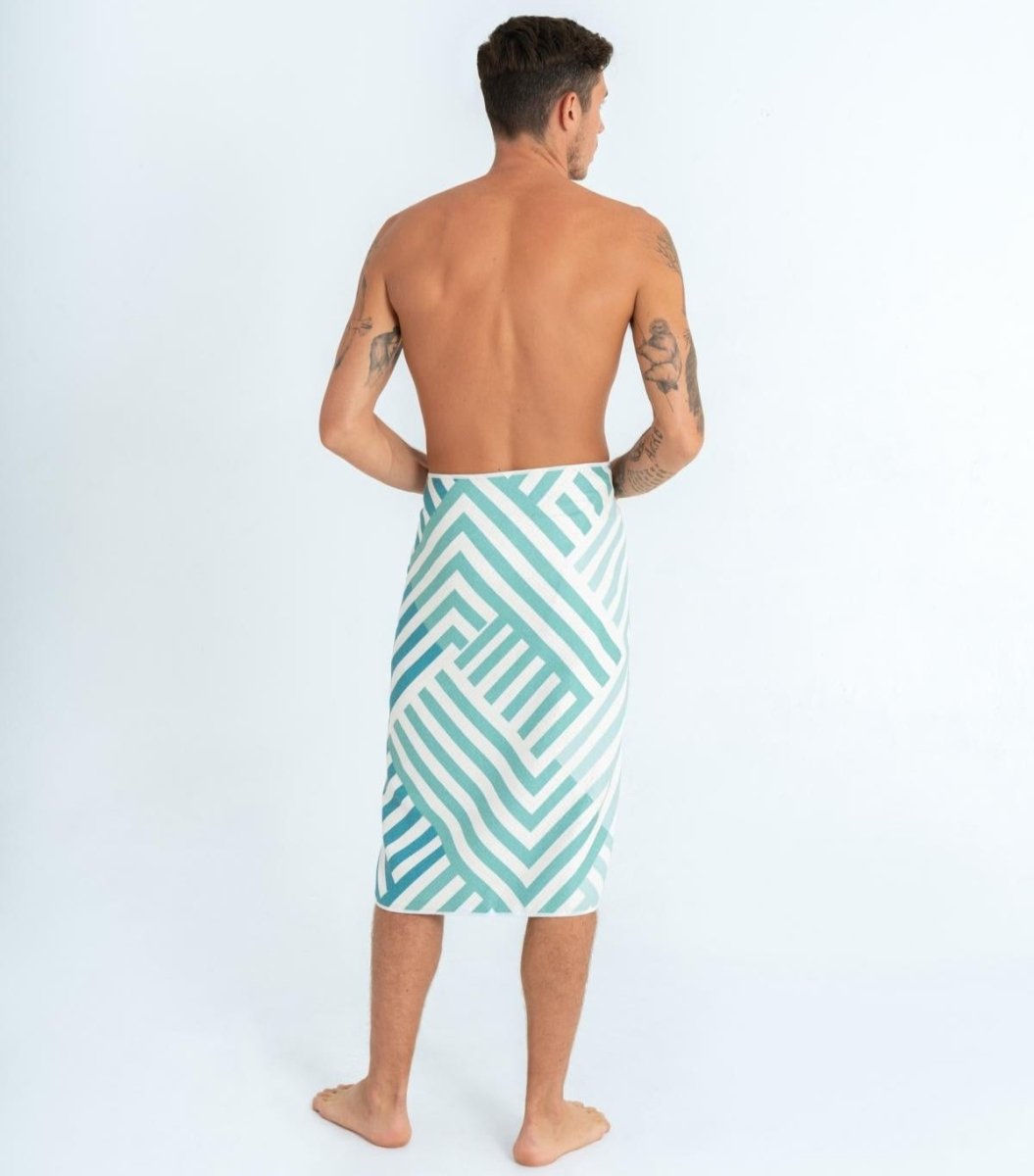 Mint Relaxation - Duschhandtuch aus Premium Mikrofaser - angenehm auf der Haut - woodsandwaves.co