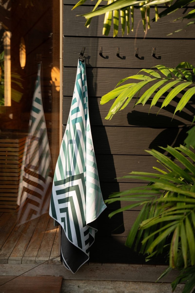 Mint Relaxation - Saunatuch aus Premium Mikrofaser (200 x 80 cm) - woodsandwaves.co