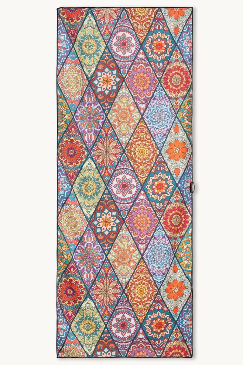Mosaics - Saunatuch aus Premium Mikrofaser (200 x 80 cm) - woodsandwaves.co