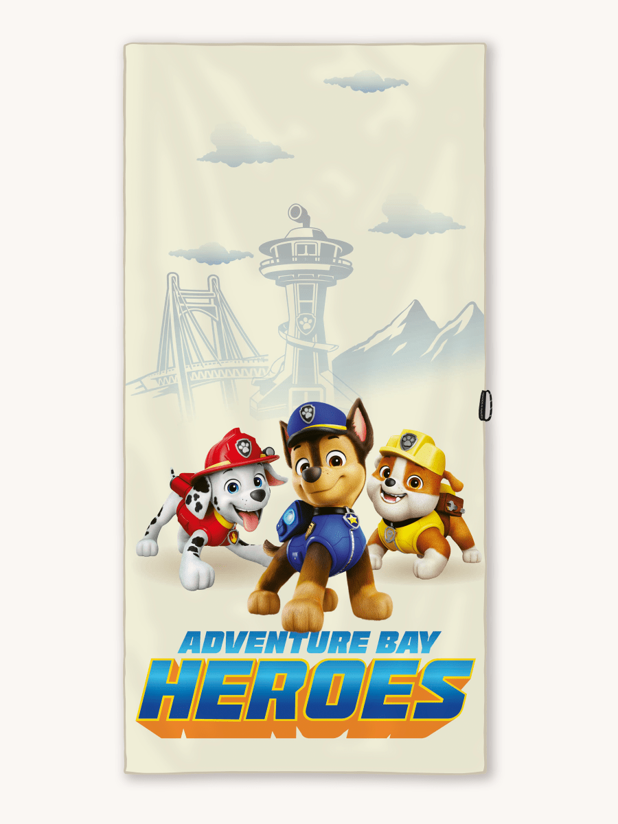Paw Patrol Strandtuch (Beige) – Badetuch für Kinder – schadstofffrei & sanft zur Haut - woodsandwaves.co