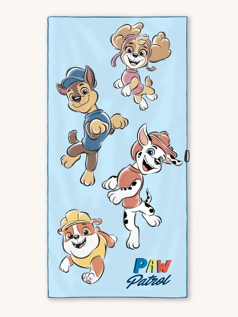 Paw Patrol Strandtuch (Blau) – Badetuch für Kinder – schadstofffrei & sanft zur Haut - woodsandwaves.co
