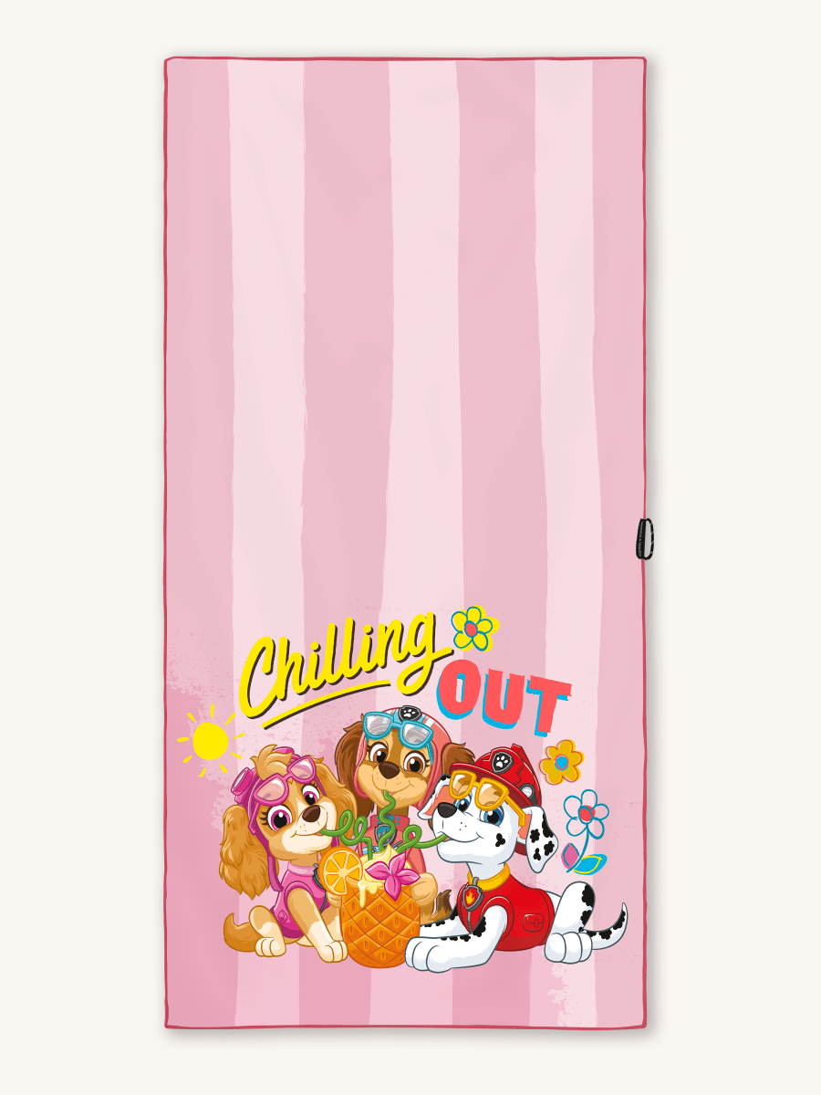 Paw Patrol Strandtuch (Rosa) – Badetuch für Kinder – schadstofffrei & sanft zur Haut - woodsandwaves.co