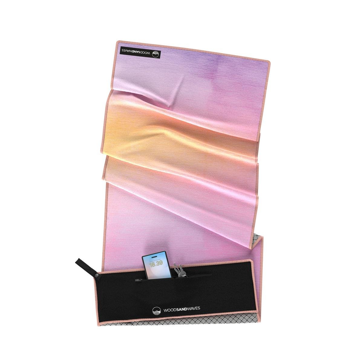 Peaceful Heaven - Sporthandtuch mit Magnet & Zipper - Tasche - woodsandwaves.co