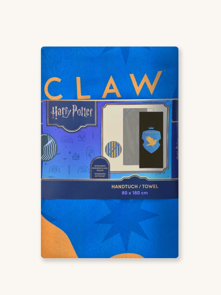 Ravenclaw Strandtuch – Harry Potter x Woods & Waves – Schnelltrocknendes Strandtuch mit Geheimfach - woodsandwaves.co