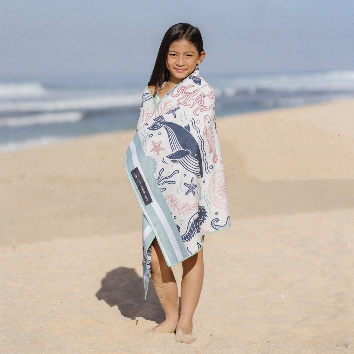 Sea of Dreams - Strandtuch für Kinder - schadstofffrei & sanft zur Haut - woodsandwaves.co