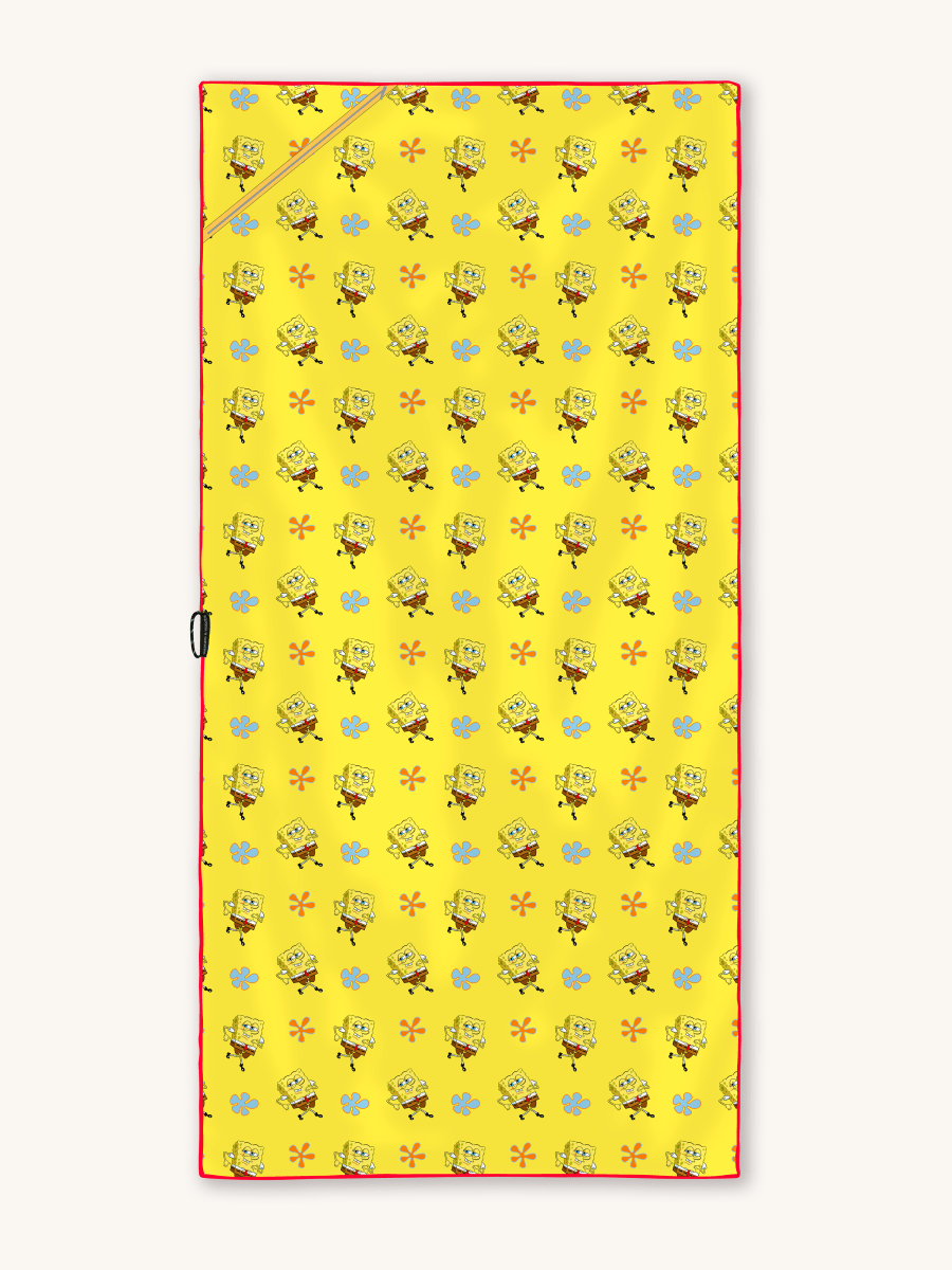 SpongeBob Strandtuch (Gelb) – Badetuch für Kinder – schadstofffrei & sanft zur Haut - woodsandwaves.co
