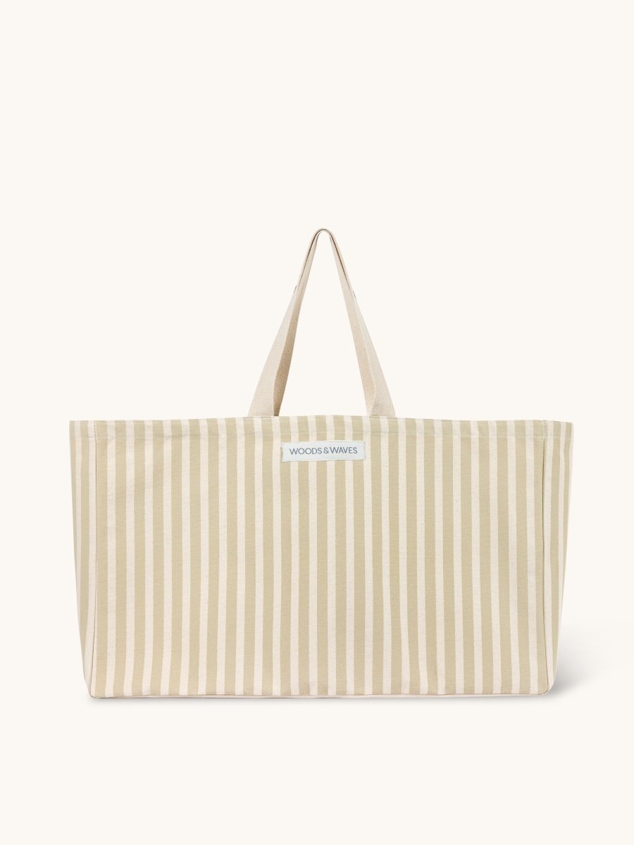 Strandtasche "Sand Lines" XL – extra geräumig, robust & nachhaltig - woodsandwaves.co