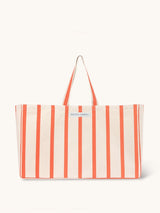 Strandtasche "Sunset Stripes" XL – extra geräumig, robust & nachhaltig - woodsandwaves.co