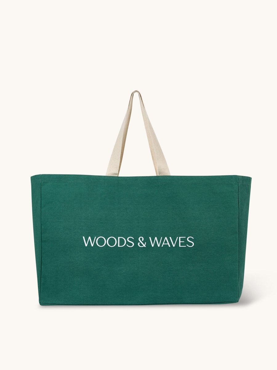 Strandtasche "Woods & Waves" XL – extra geräumig, robust & nachhaltig - woodsandwaves.co