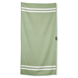 Stripes Green Matcha - Duschhandtuch aus Premium Mikrofaser - angenehm auf der Haut - woodsandwaves.co