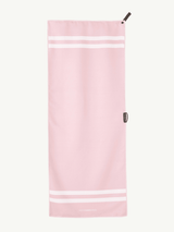 Stripes Pink Marshmallow - Sporthandtuch mit Magnet & Zipper - Tasche - woodsandwaves.co