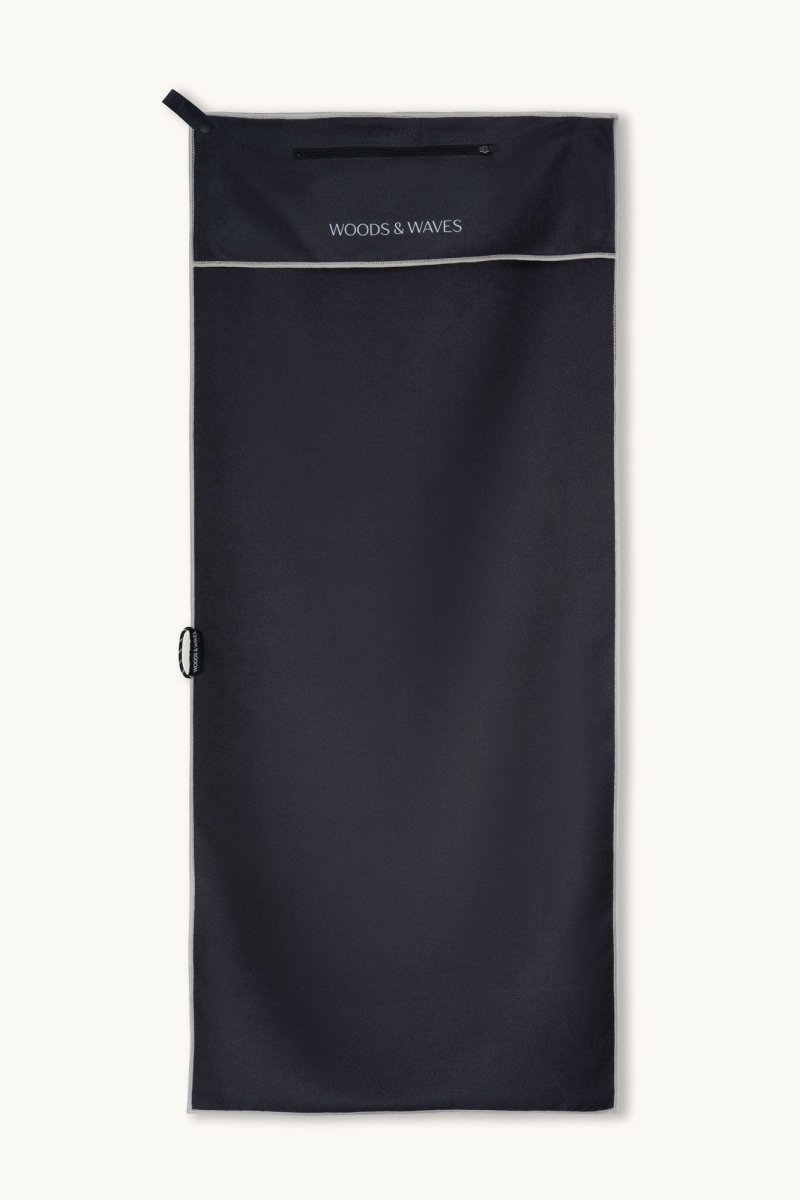 Sunset State - Sporthandtuch mit Magnet & Zipper-Tasche - woodsandwaves.co