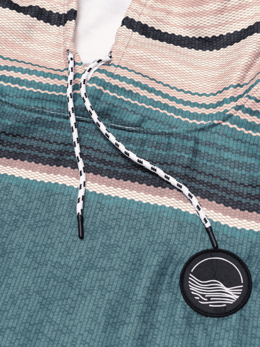 Surf - Poncho - für Frauen & Männer - aus schnelltrocknender und leichter Mikrofaser - Evergreen - woodsandwaves.co