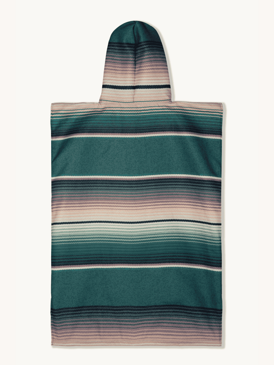 Surf - Poncho - für Frauen & Männer - aus schnelltrocknender und leichter Mikrofaser - Evergreen - woodsandwaves.co