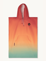 Surf - Poncho - für Frauen & Männer - aus schnelltrocknender und leichter Mikrofaser - Melon Glow - woodsandwaves.co