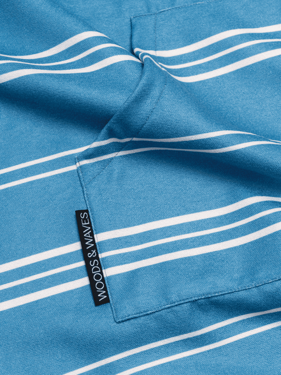 Surf - Poncho - für Frauen & Männer - aus schnelltrocknender und leichter Mikrofaser - Ocean Line - woodsandwaves.co