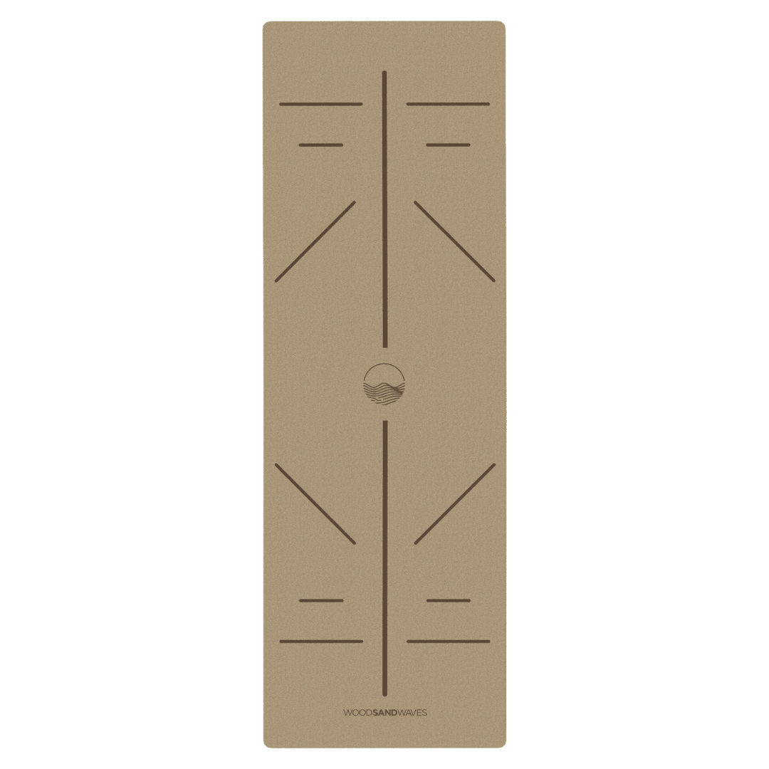 Yoga - Matte CorkFlow | professionelle Yoga - Matte | 4mm dick | aus Naturkork hergestellt - woodsandwaves.co